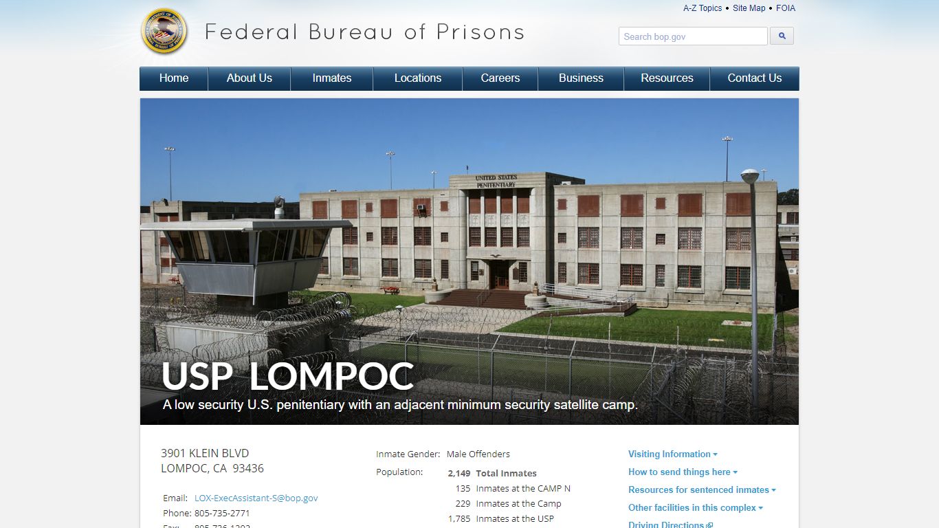 USP Lompoc - BOP